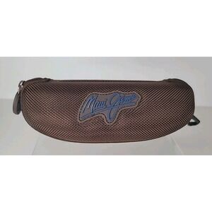 Maui Jim Brown Sunglasses Hard Protective Case w/Zipper & Clip